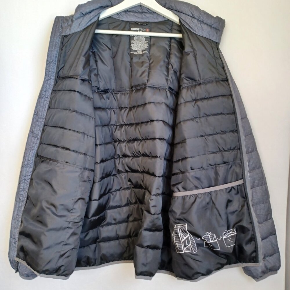 Swiss Tech Jacket Quilted Packable Puffer Full Zi… - image 6